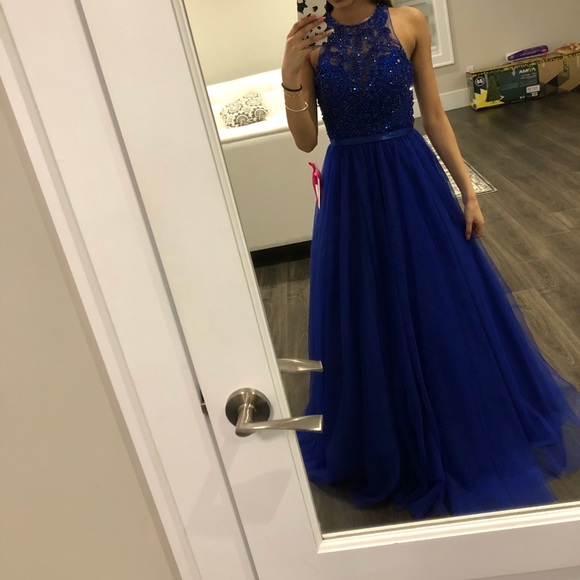 Royal Blue Prom Dress - Picture 3 of 4